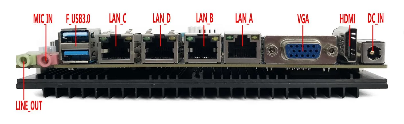 Manufacturprice Haswell-U Broadwell-U الجيل الخامس CPU 165*115 مم حجم اللوحة الأم 4 بوصات