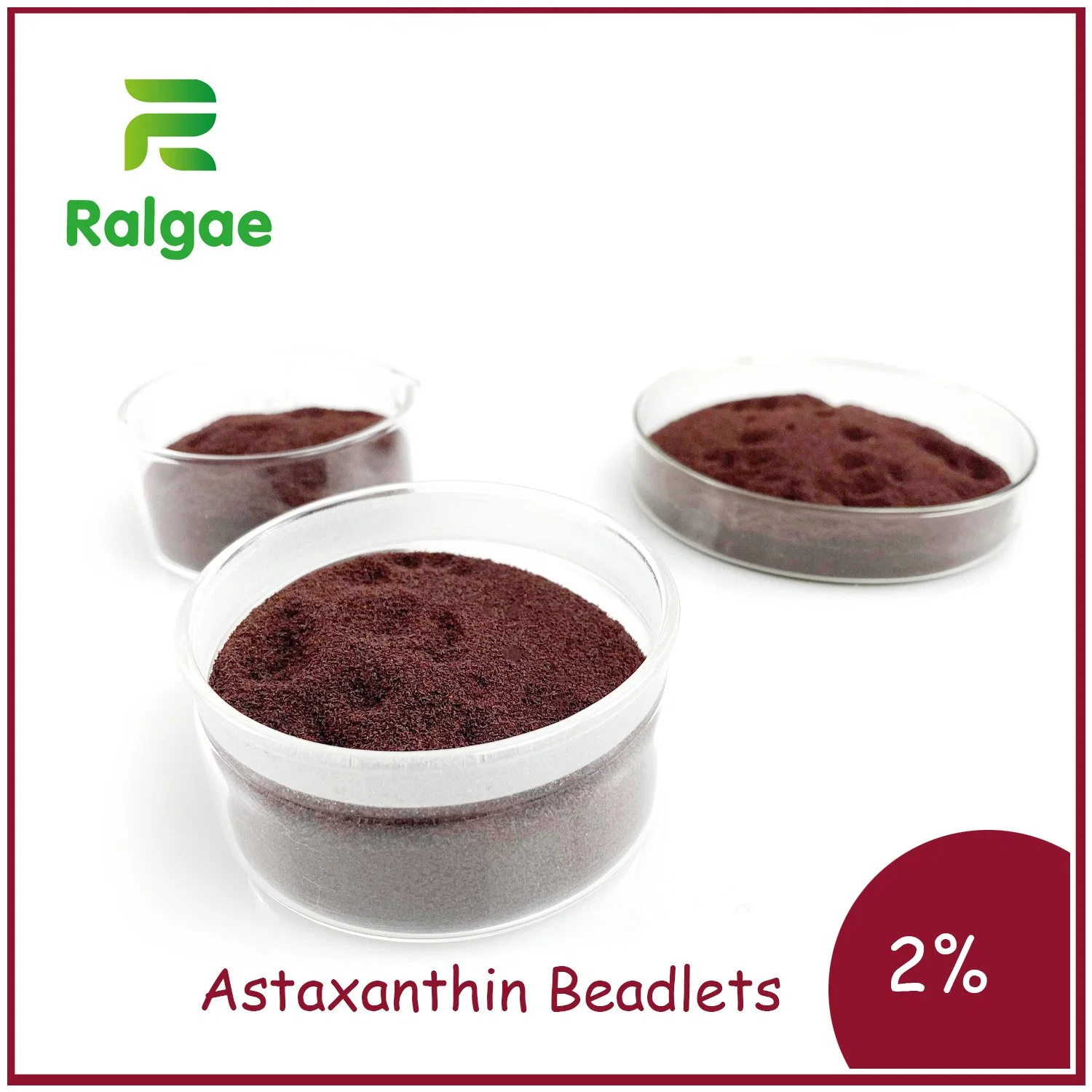 astexanthin Beadlets 2 ٪ باردة المياه Soluble المواد الغذائية المضادة للأكسدة الصحة الغذائية التغذية