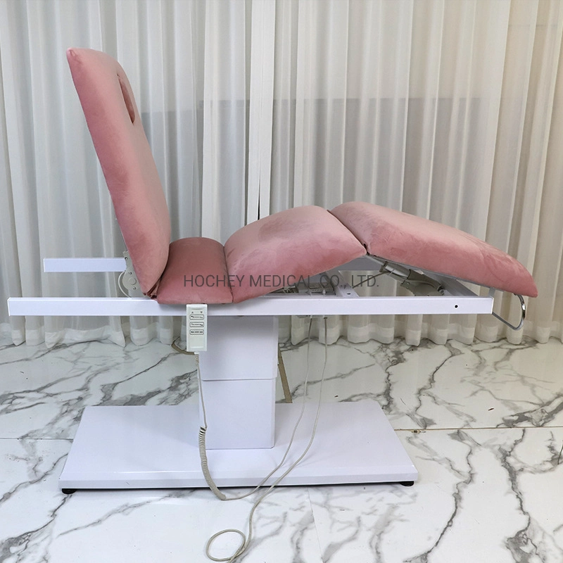 Hochey Medical drei Bett Aluminium-Legierung Gesichts Stuhl mit Loch Benutzerdefinierte Schönheit Stuhl Falten Massage Bett