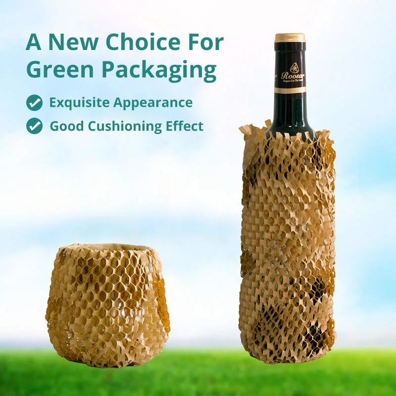 Protective Cushioning Customized Filling Buffer Packaging Roll Kraft Wrap Honeycomb Paper