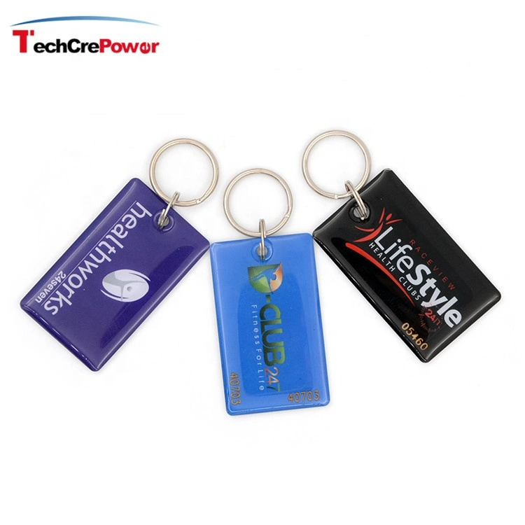 Low Price RFID Epoxy Keyfob Waterproof RFID NFC Epoxy Keyfob Tag with Customized Printing Logo