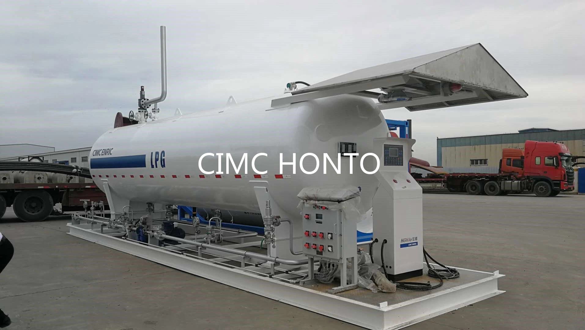 10m3 20m3 LPG Gas Station Movable Gas Plant with Filling Scale