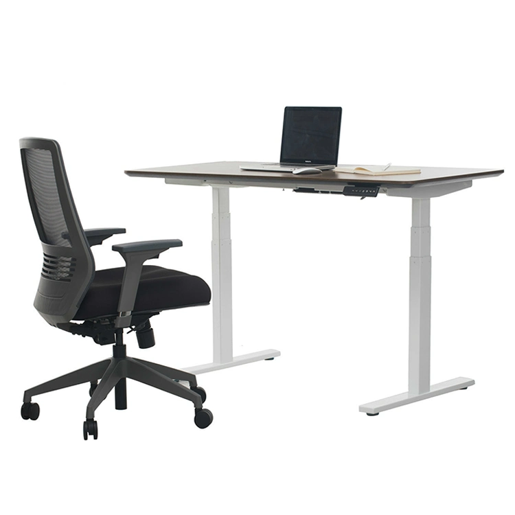 Three Sections Dual Motor Electric Height Adjustable Listing Legs Sit and Stand up Desk