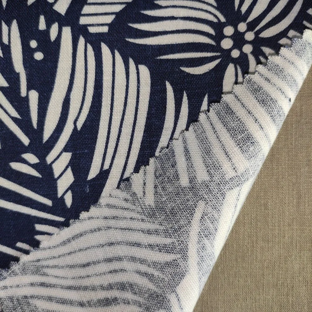 Linen Viscose Print Garment Shirting Fabric