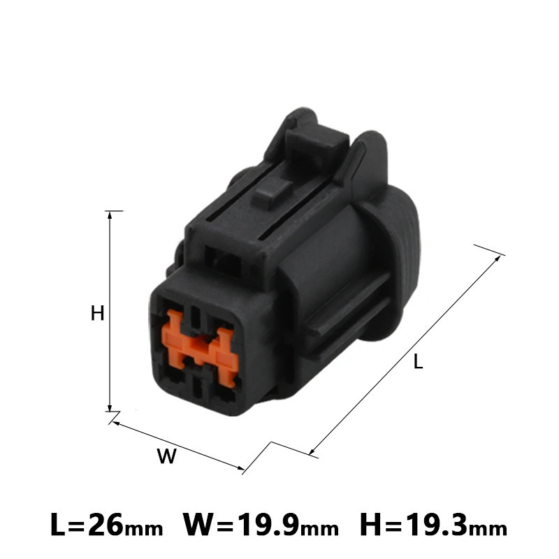 4p Applicable to Nissan Water Spray Motor / Oxygen Sensor Plug-in Connector Cable Wiring Harness Wire to Wire Housing 6185-1169