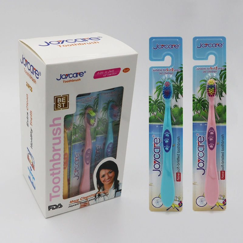 Travel/Hotel/Household Kids Children Tooth Brush 3D Label Printing Soft Bristles Toothbrush