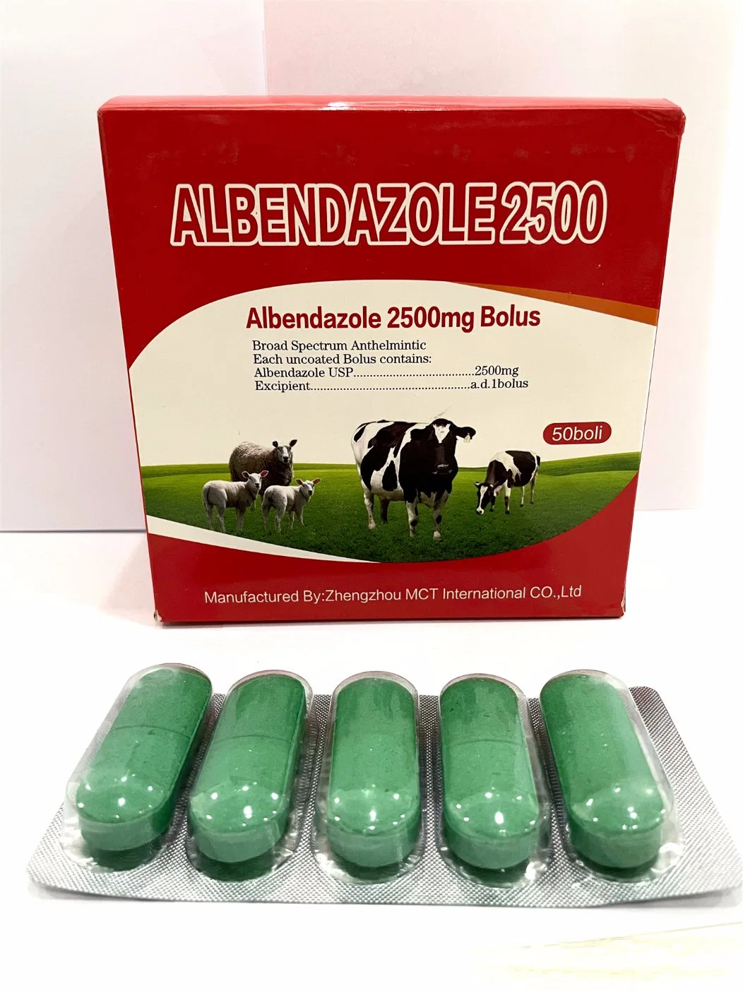 Albendazole 300mg 2500mg Bolus for Animal Use