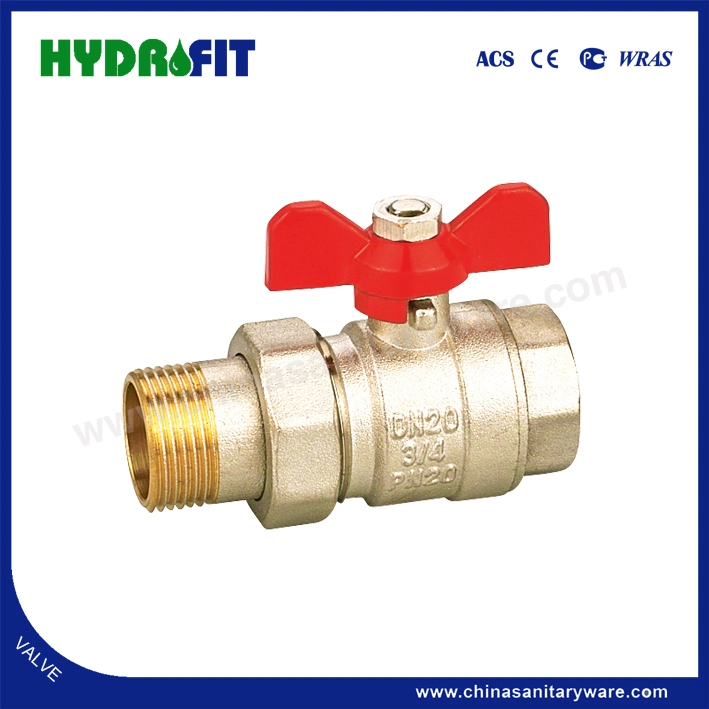 Nickel Plated Hot Sale Brass Ball Valve (MF11008)