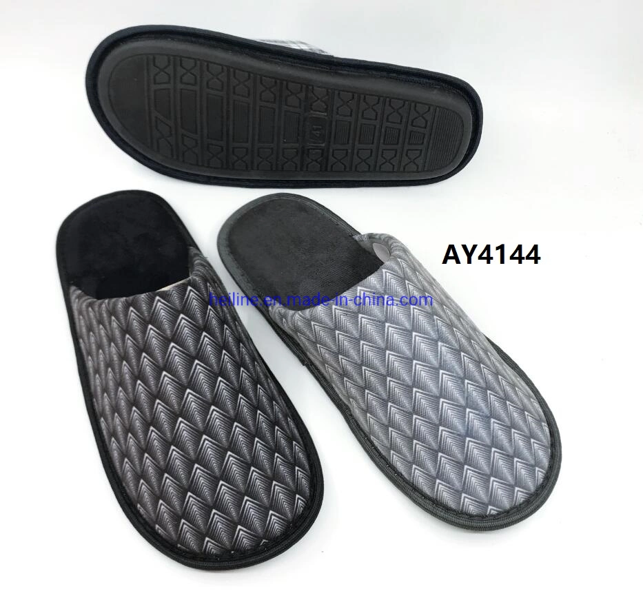 Summer Spring and Autumn Collection Cotton Custom Men Indoor House Shoes