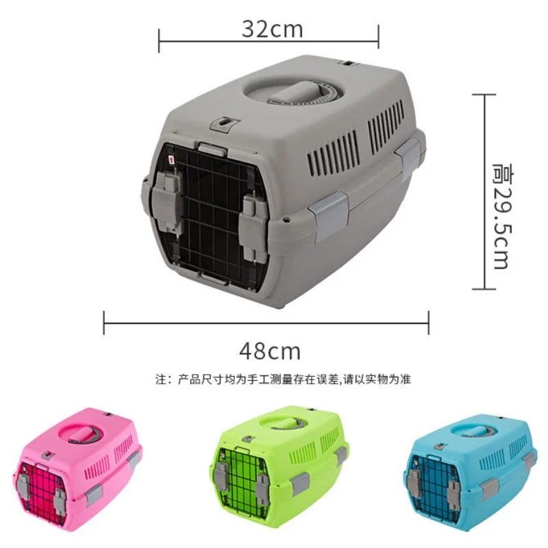 Cuadro de la línea aérea de plástico PET Carrier Carrier Pet Pet Comfortabe Caja de seguridad y la caja de transporte