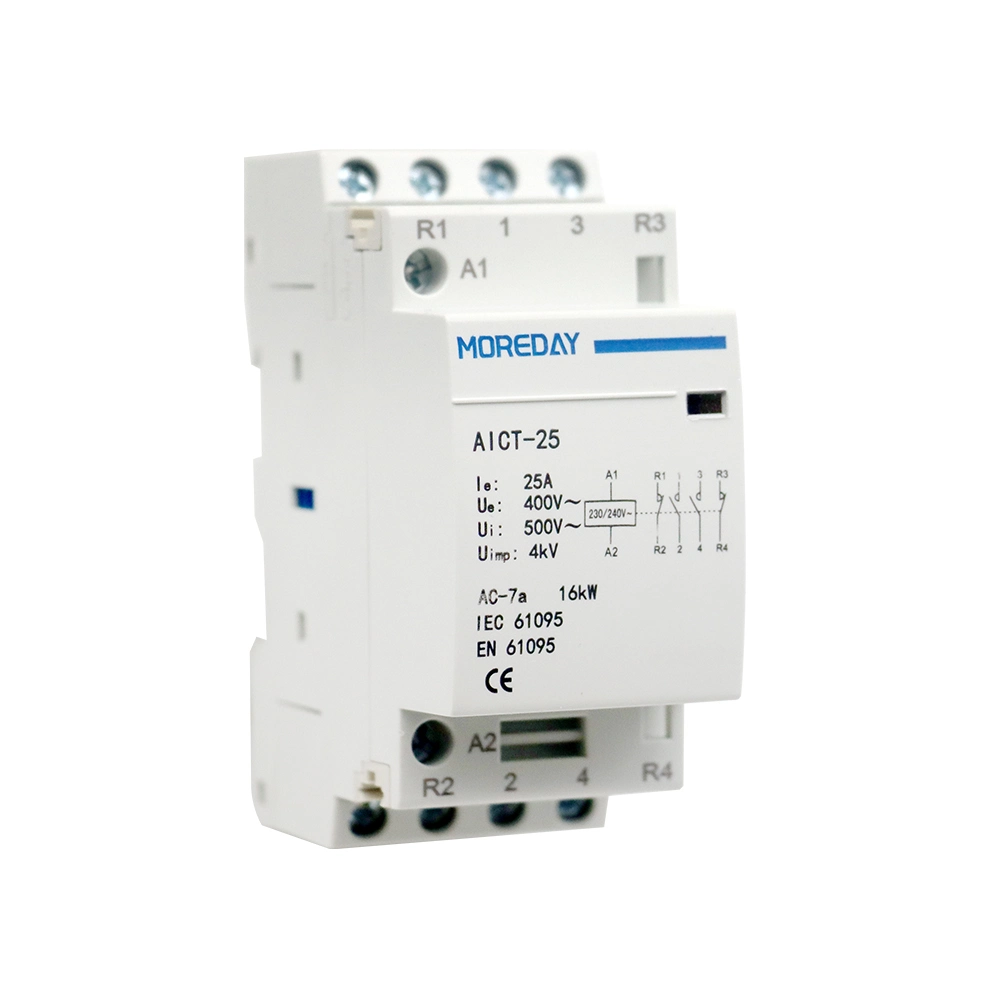 Casas modulares tipo contactor AC 63A, 2p circuito eléctrico contactor AC 2sin contactor magnética AC 110V/220V 50Hz