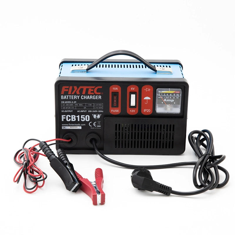 Fixtec 6/12 Volt 75/115W 6A Portable Power Battery Charger