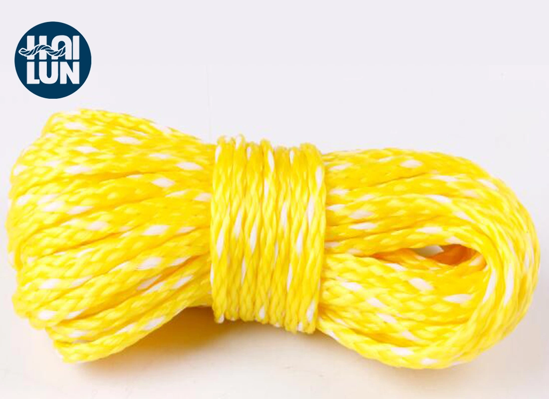 Желтый швартовный трос нейлоновые веревки из полипропилена нити накаливания веревки из полиэфирного волокна канат