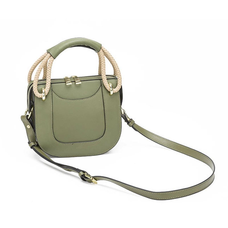 Precio al por mayor Bolsos Bolso De cuero auténtico señoras bolso de cuero verde