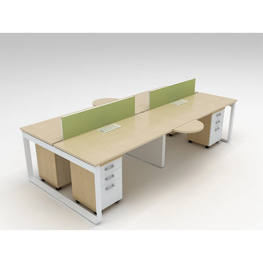 Commercial Office Furniture Modular Rectangle Office Desk 4 Person Workstation