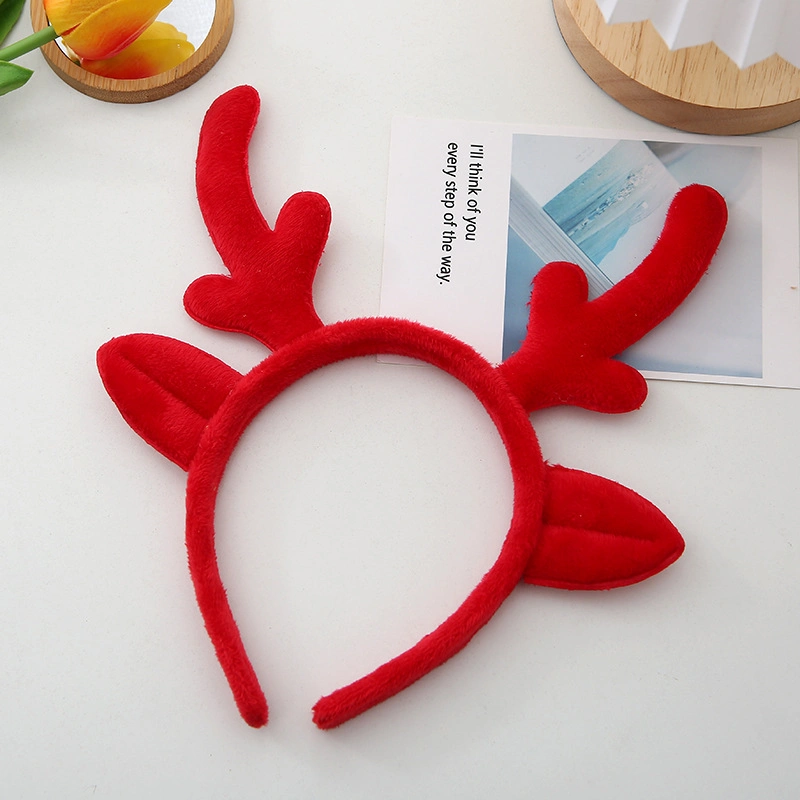 Christmas Halloween Antler Hair Card Cute Net Red Cartoon Simple Hair Band Adult Children Activities Performance Headdress