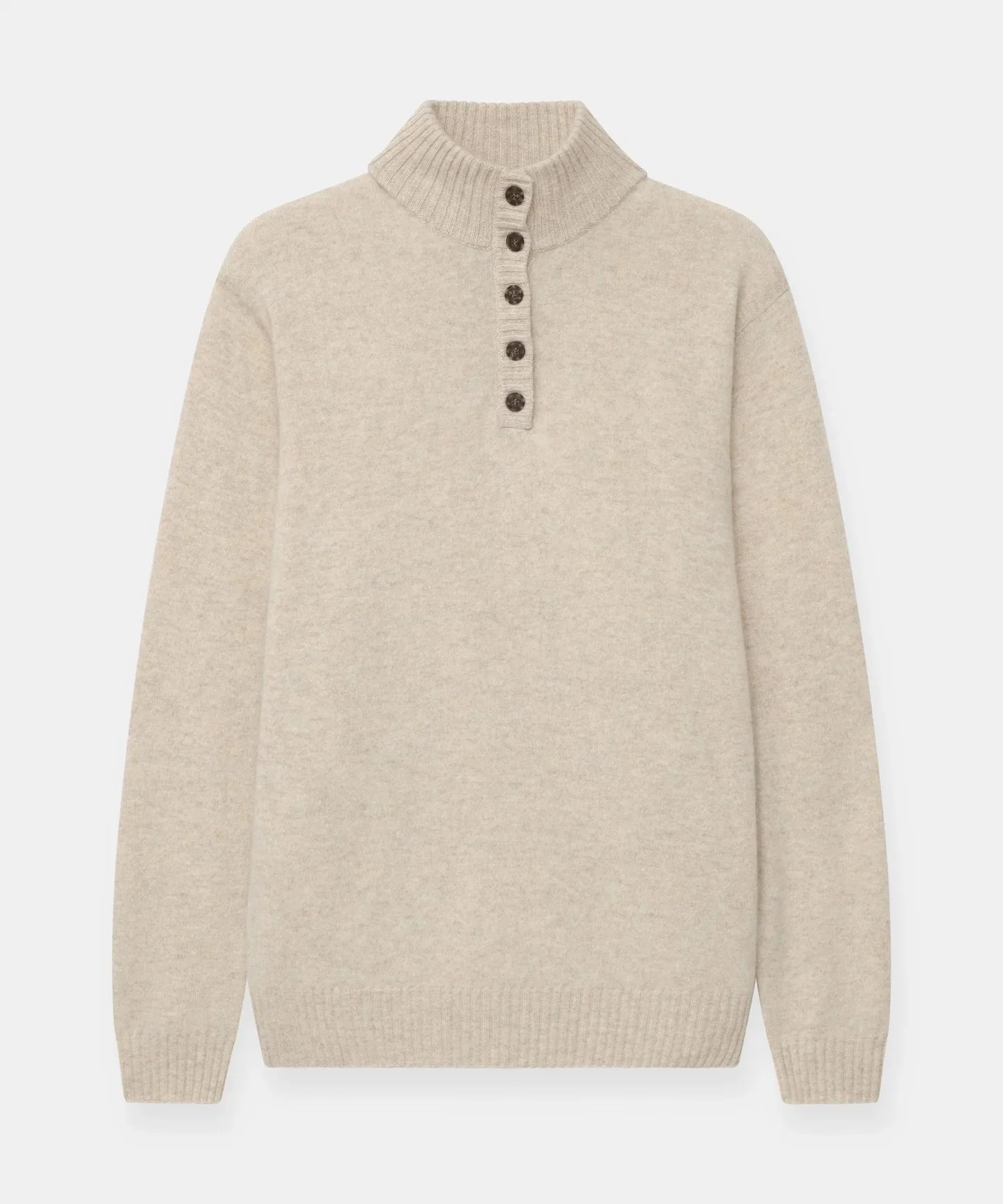 Autumn Winter Cashmere Newest Collection Arrival Henley Polo Pullover Sweater