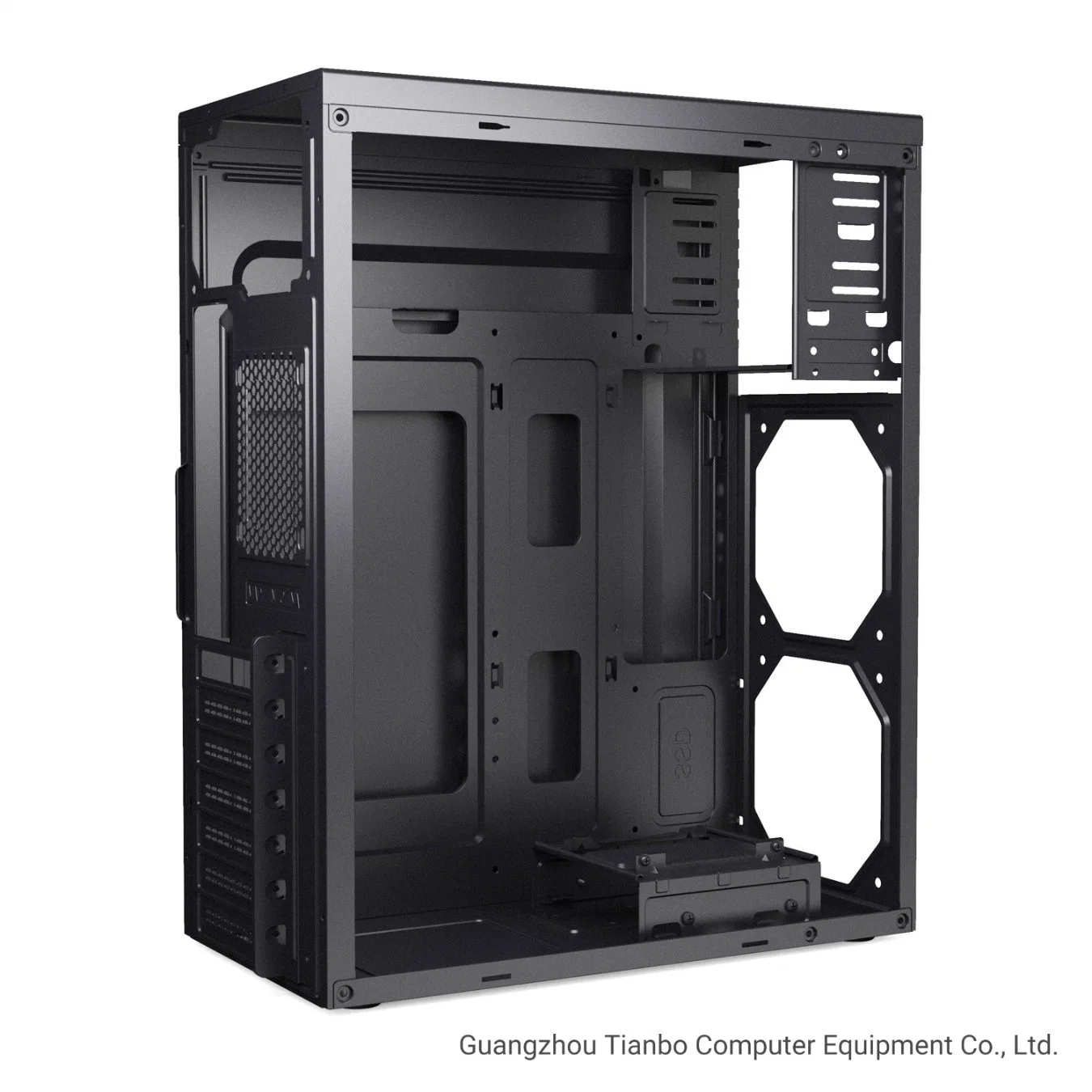 Popular Office Style ATX Computer Case with Mesh Deco Parts