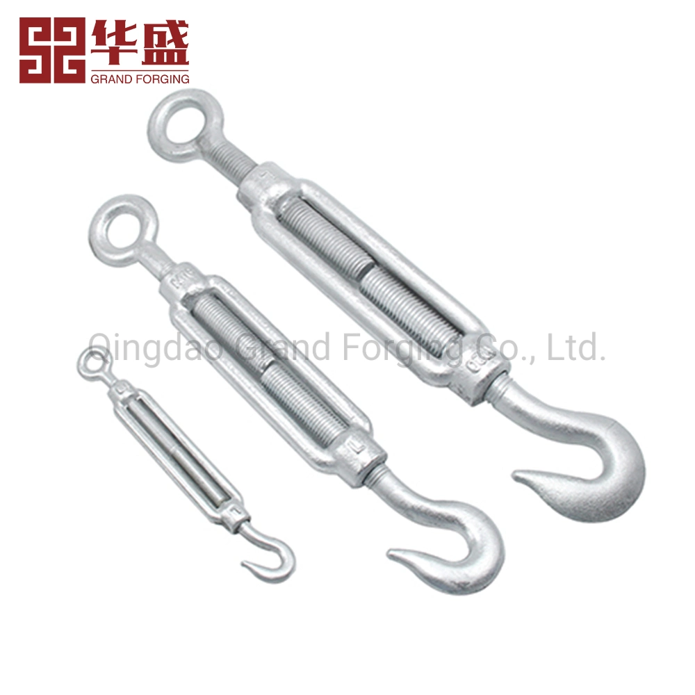 Drop Forged Carbon Steel Galvanized Us Type Turnbuckle