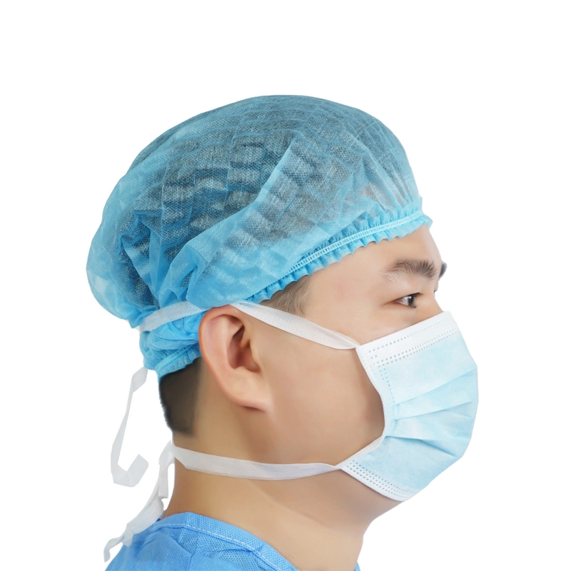 En14683 Disposable Surgical 3ply Tie on Face Mask with Strips