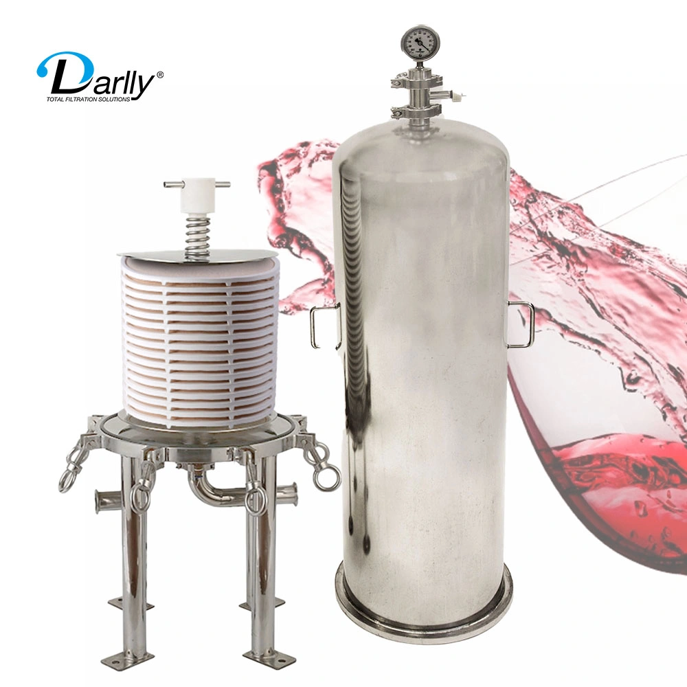 Darlly Filtration Solutions 304/316L Stainless Steel Depth Lenticular Filter Cartridge Housing 12 Inch/16inch