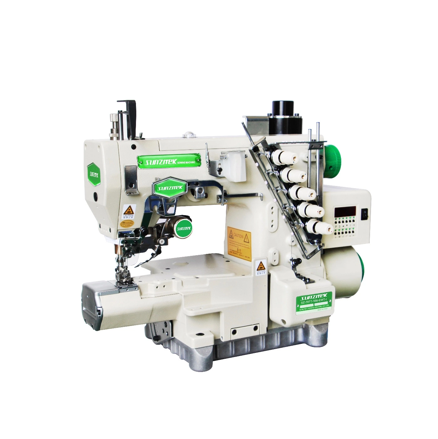 Sz-1500t-L Long Arm Direct Drive Cylinder Bed Interlock Sewing Machine with Thread Trimmer and Foot Lifter