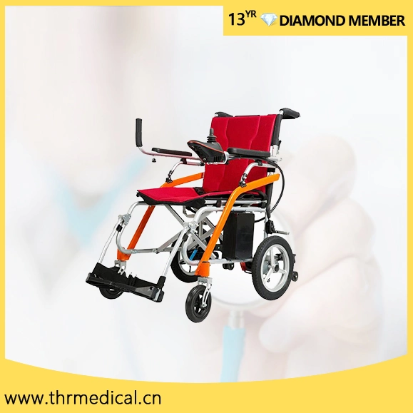 Magnesium Alloy Portable Electric Folding Wheelchair (THR-EW100)