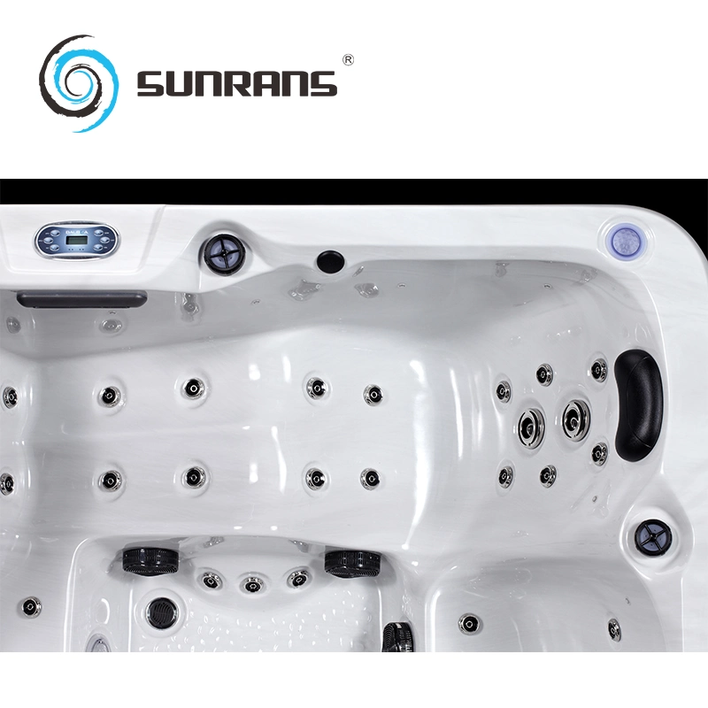 Sunrans 6 personas hidromasaje Acrílico SPA Masaje exterior Terciocaliente Bañera para la Venta