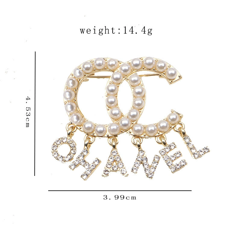 Wholesale/Supplier Price Women Luxury Letter Cc Brooch Famous Brand Inspired Designer Cc Brooches and Pins Pins