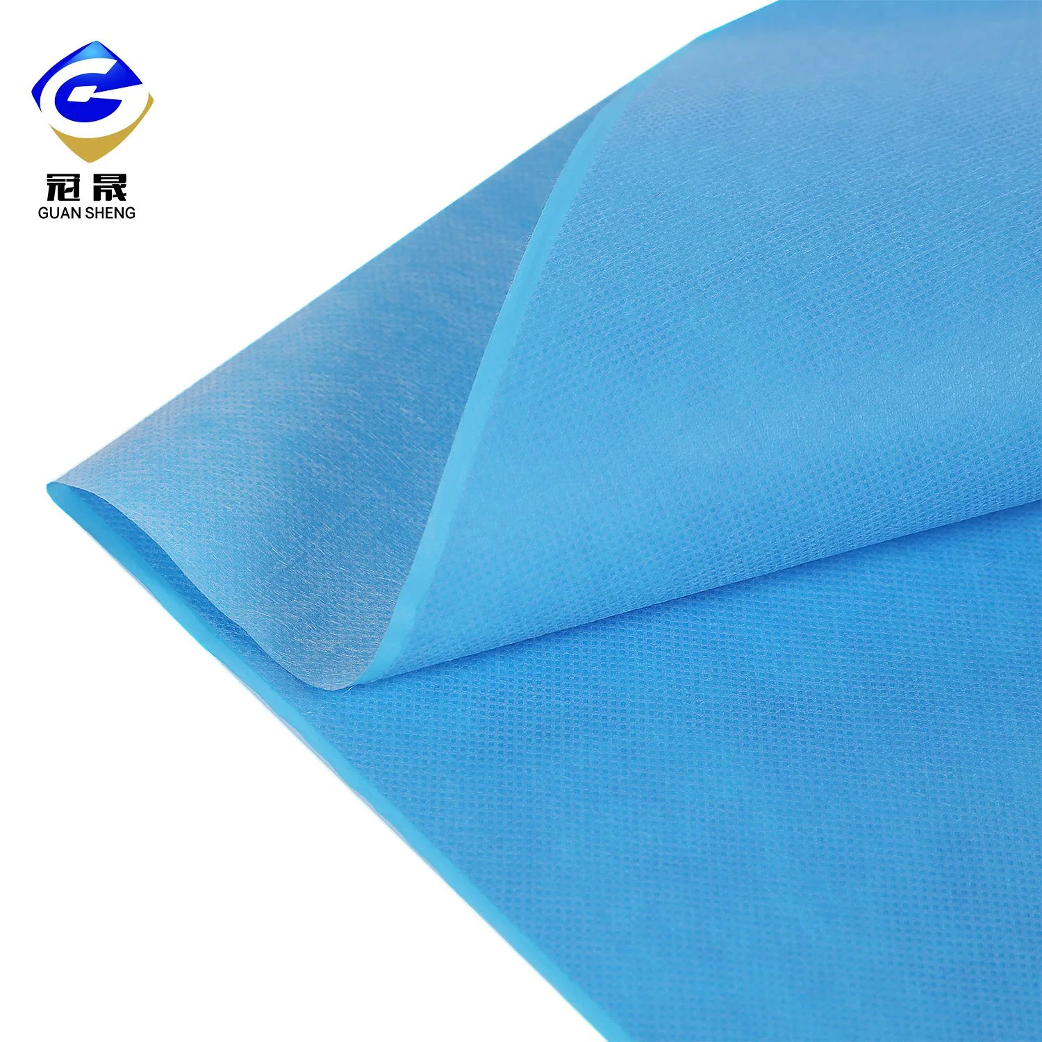 Breathale PP Film 100%Polypropylene Blue PP+PE Spunbond Nonwoven Fabrics for Protective Clothes or Other Medical Suppliesb