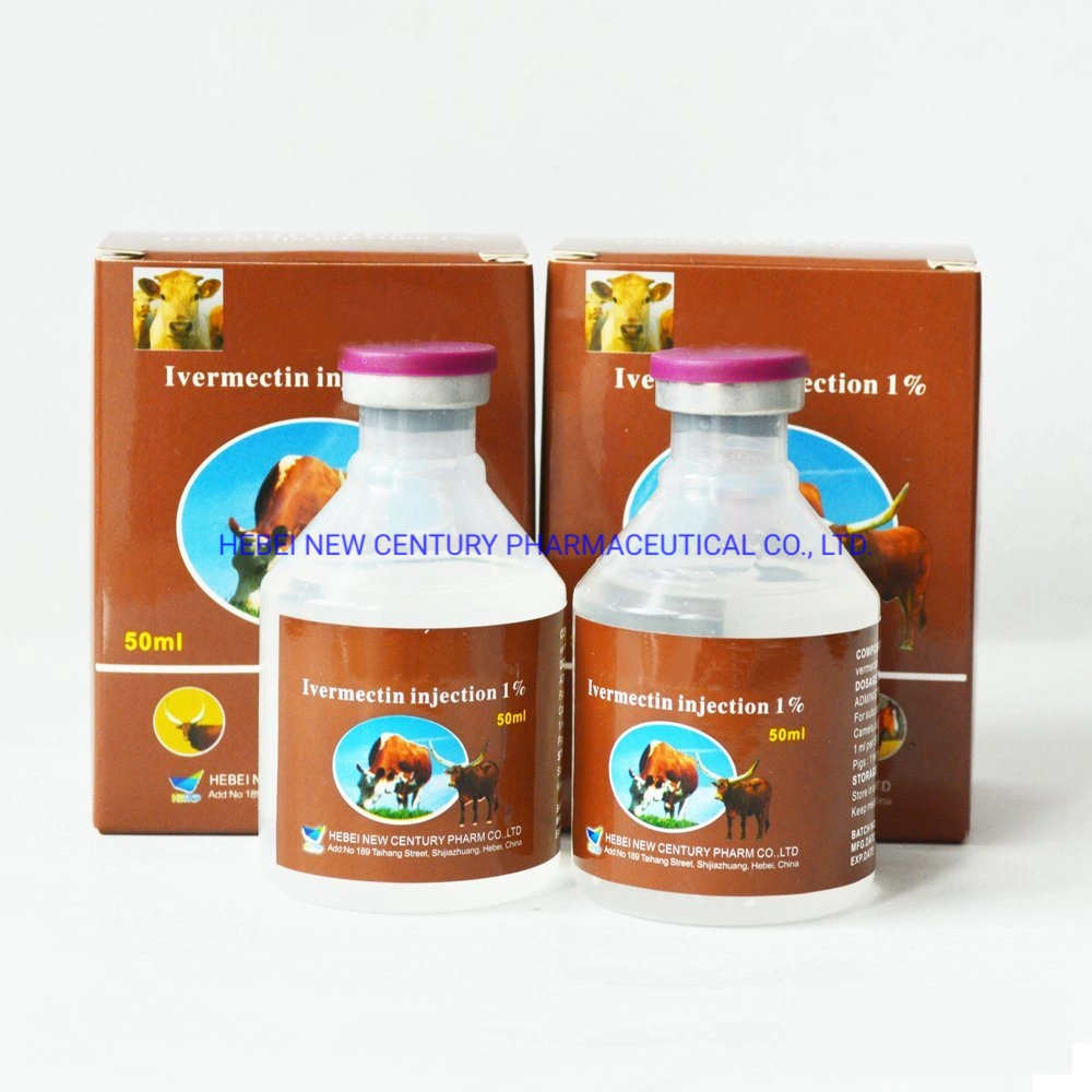 Veterinary Medicine of Ivermectin Injection 1% for Cattle, Sheep, Goats Use