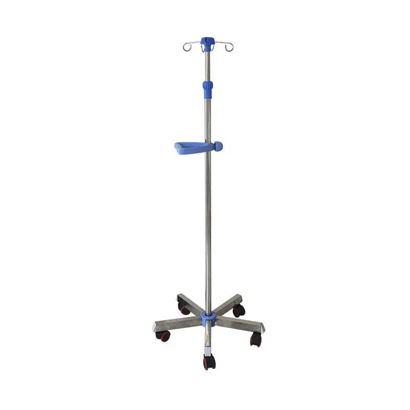 Medical Adjustable Infusion Stand Convenient and Durable Drip Stand Hospital Equipment IV Pole for Export