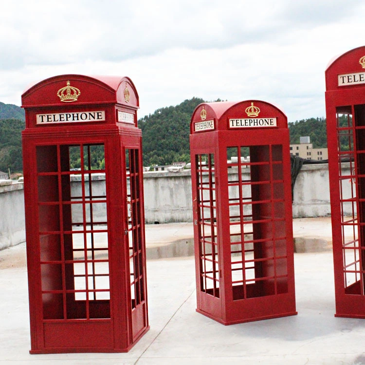 Wholesale/Supplier Customized Metal Red Mobile London Office Antique Telephone Booth for Sale