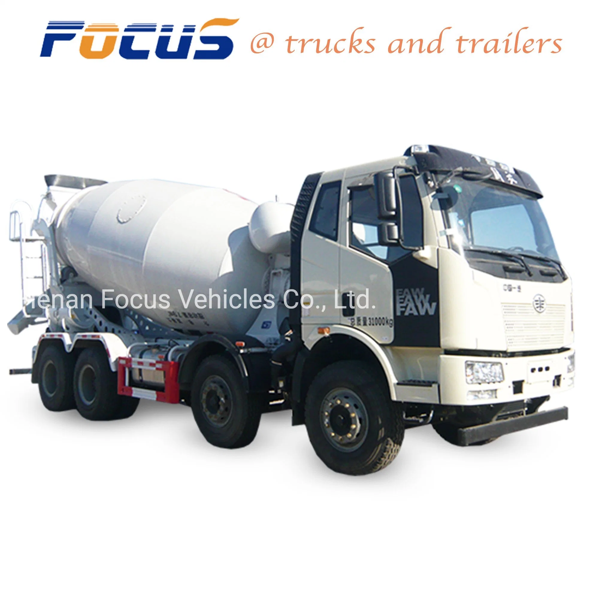 8m3 10m3 12 Cubic Meters Construction Machinery Concrete Mixer/Mixing Tank Truck
