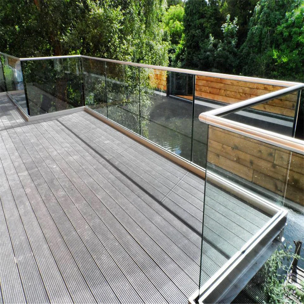 Cheap Deck Stainless Steel Handrail Systems Interior Balcony Balustrade Stair U Channel for Glass Railing