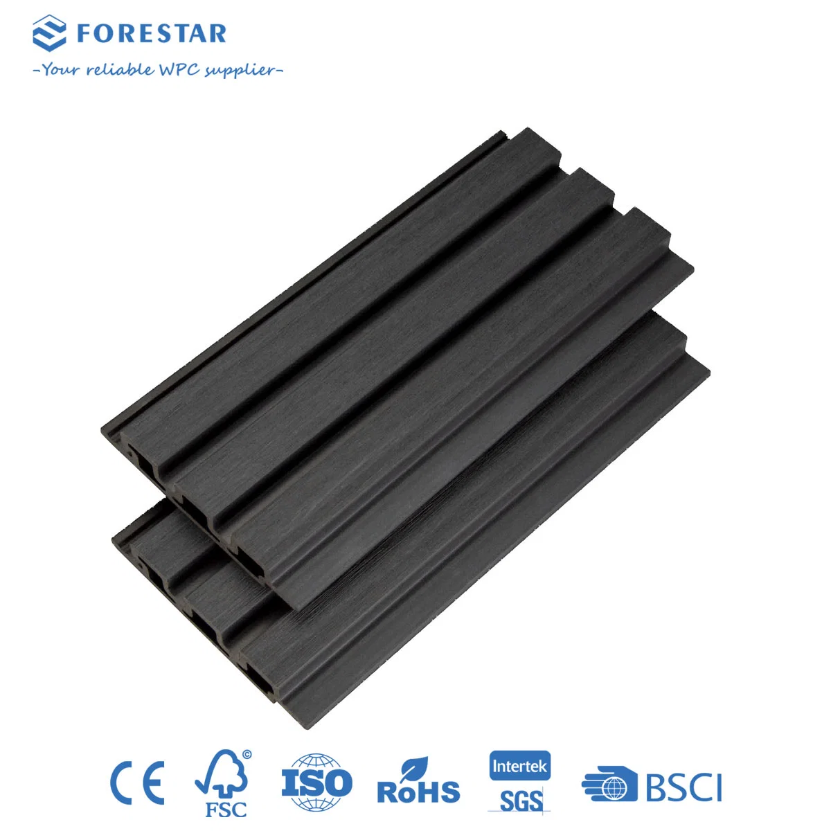 Anti-Termite Co-Extrusion Exterior Wall Covering Outdoor Decorative WPC Wood Plastic Composite Siding Cladding Panels