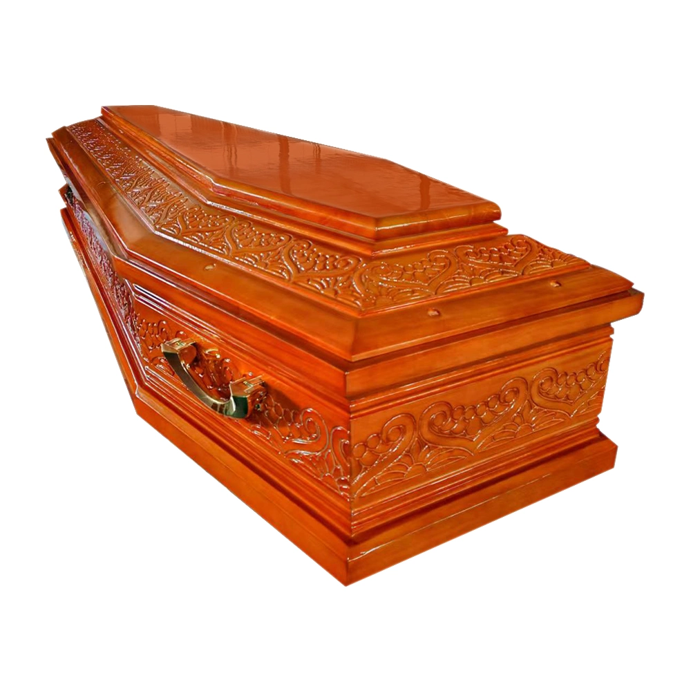 Funeral Adult Cheap Wood Coffins with Best Painting Manufacturer