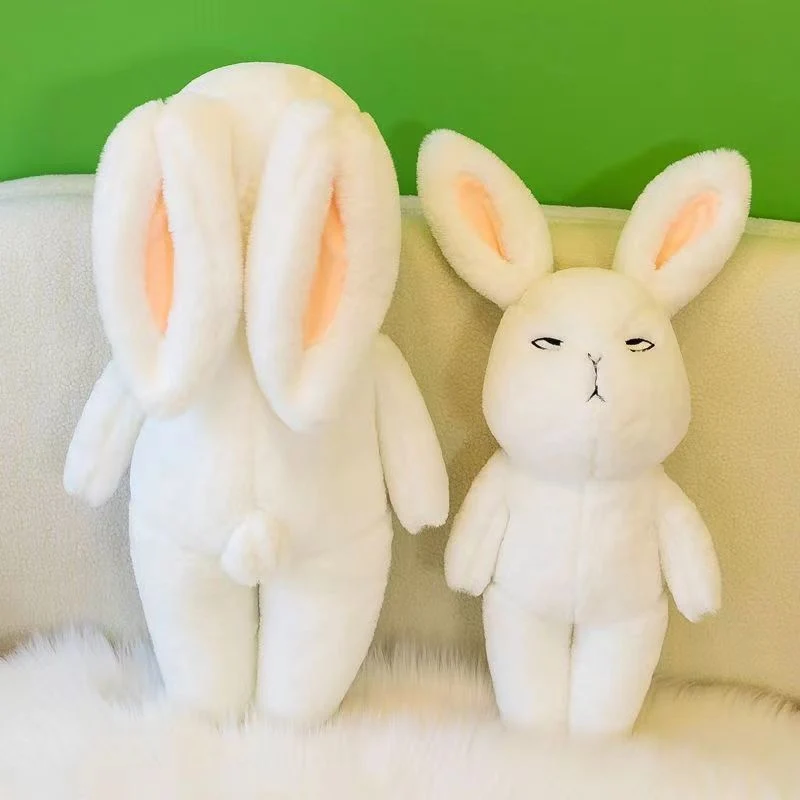 Cute White-Eyed Rabbit Stuffed Toy