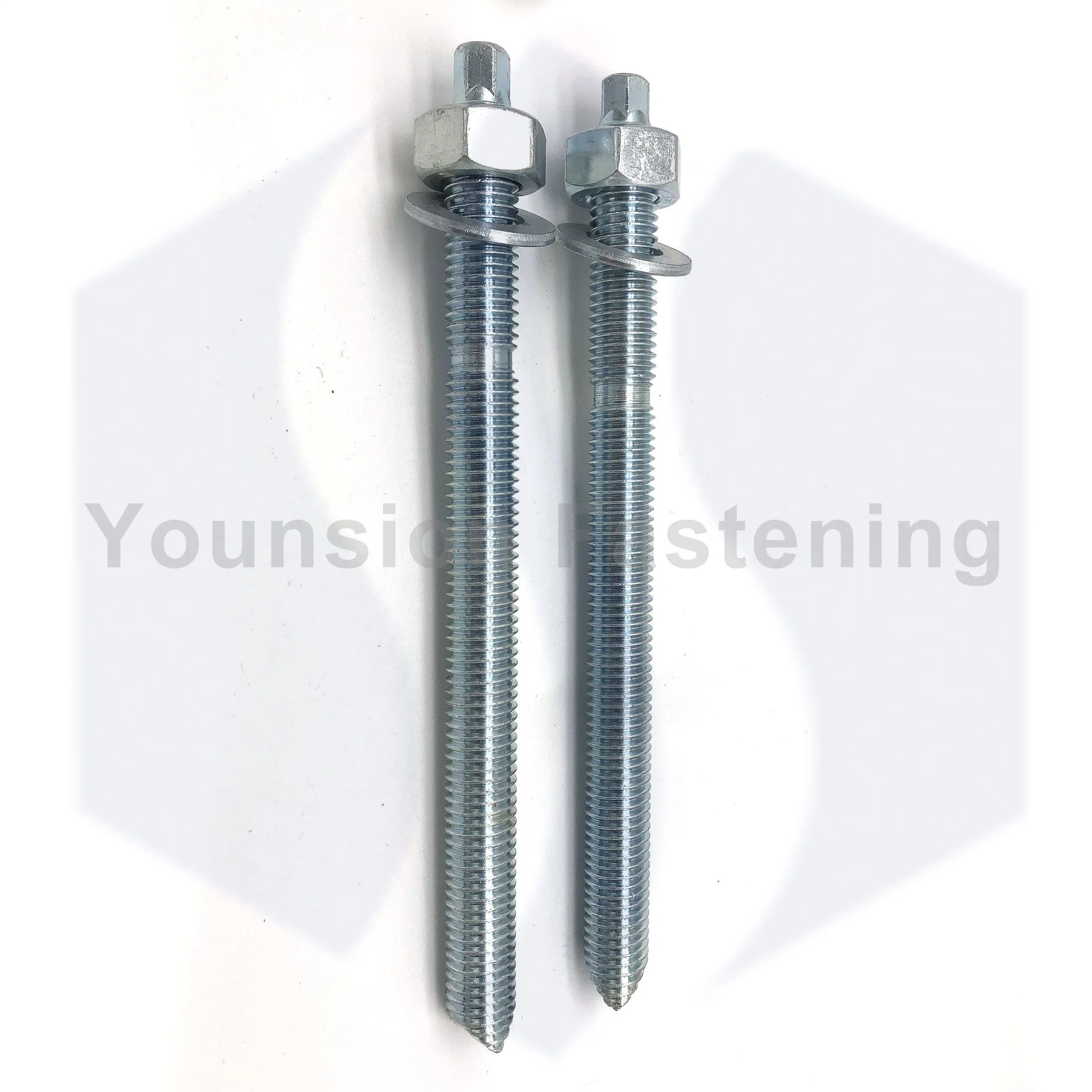 Grade4.8, 6.8, 8.8, 10.9, 12.9 Galvanized Chemical Stud Anch