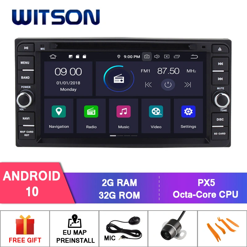 Witson Android 10 Car DVD Player for Toyota Vitz/Echo Prado Land Cruiser 100 Vehicle Radio GPS Multimedia