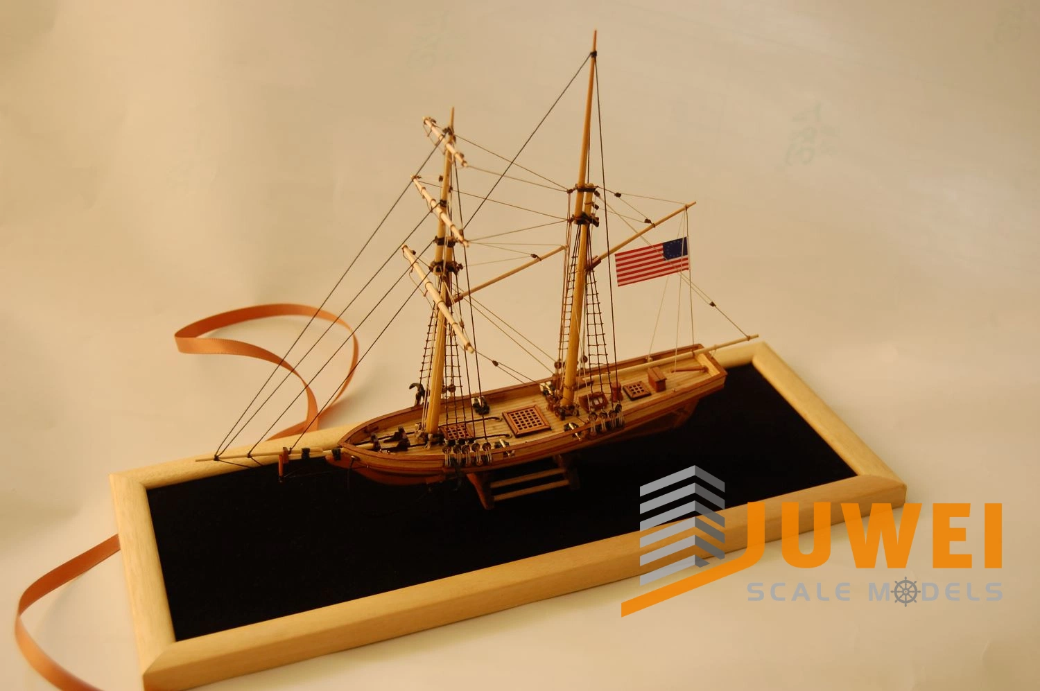 Miniature Wooden Sailing Boat Model for Gift (JW-16)