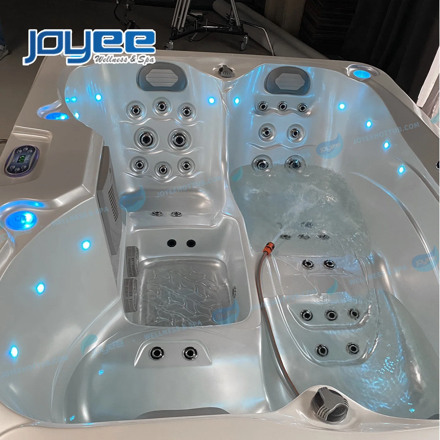 Joyee 5 Persons Pure White Acrylic Therapy Whirlpool Family SPA