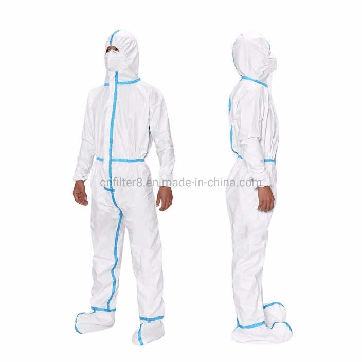 Safety Protective Coverall Wildly Use Protection Clothing with Foot Cover