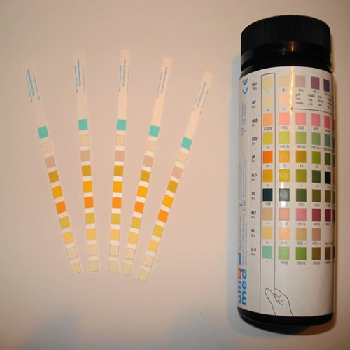 Bandelette de test d'urine Bandelette de test de glucose dans l'urine Bandelette de test d'analyse d'urine