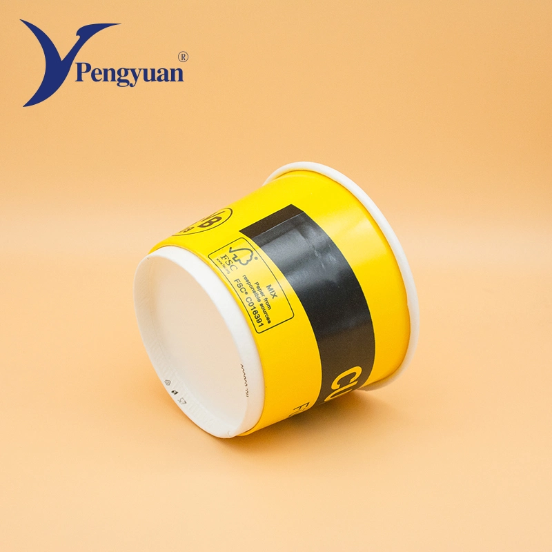 Disposable Printed Ice Cream Paper Cup Biodegradable Ice Packaging Cup