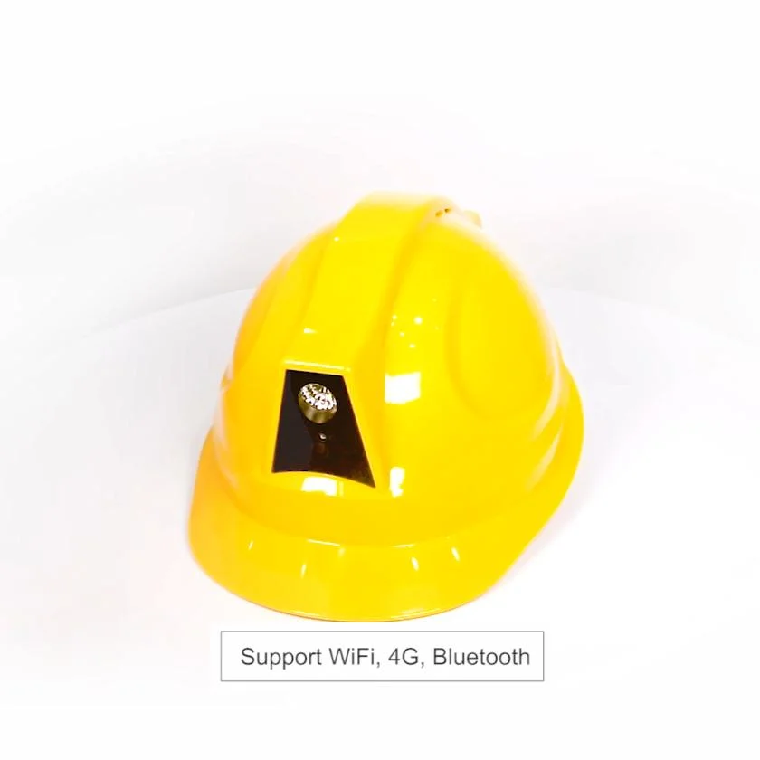 Беспроводной мониторинг мобильного телефона Интеллектуальная ABS Hard Hat IP66 WiFi Камера с поддержкой технологии Helmet 4G