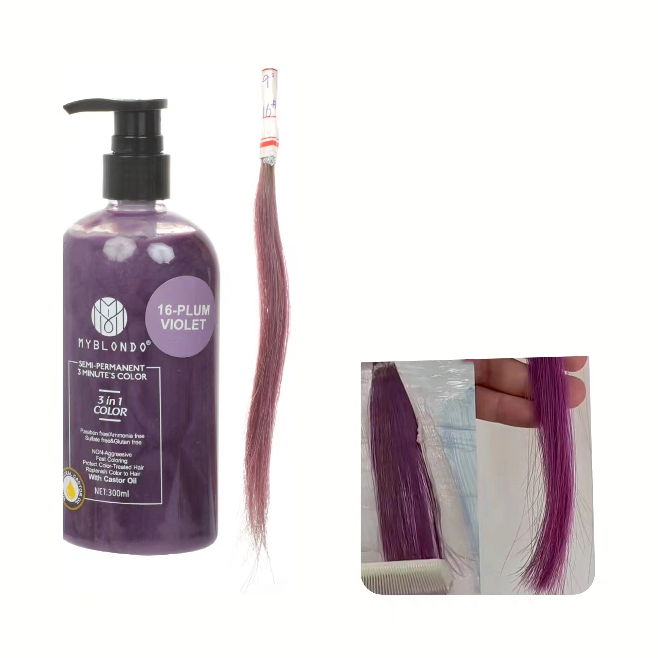 Nonirritating Private Label Hair Color Conditioner Set Home Hair Color Treatment