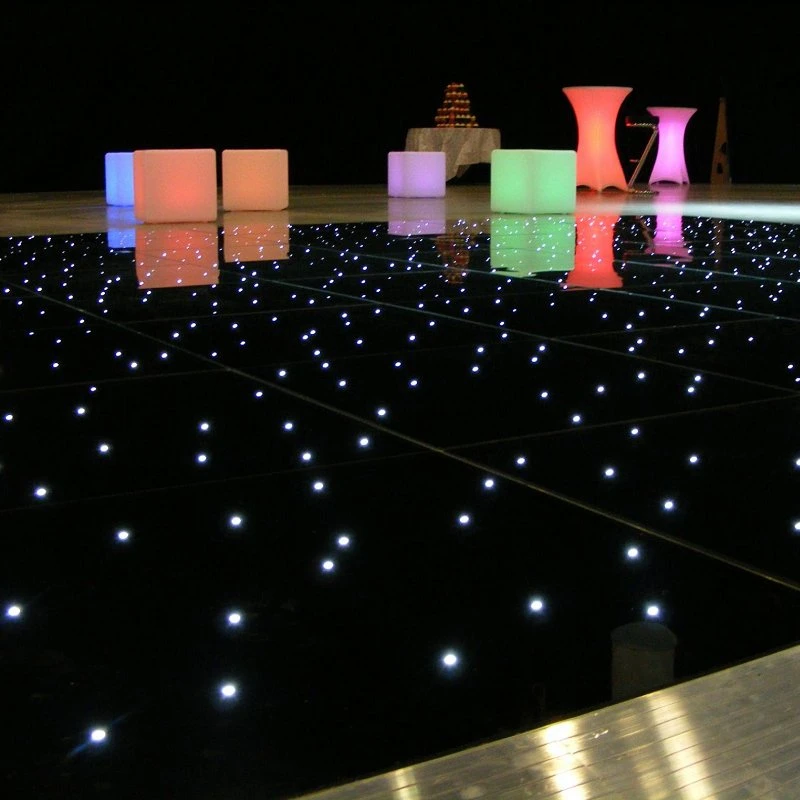 Black White Mixed Color LED Starlit Floor for Wedding