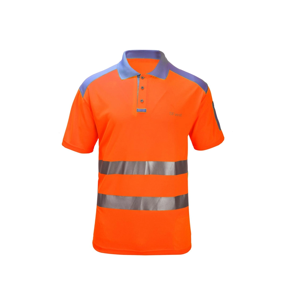 Custom Hola Viz Polo reflectante de seguridad de los EPI Ropa de trabajo uniforme