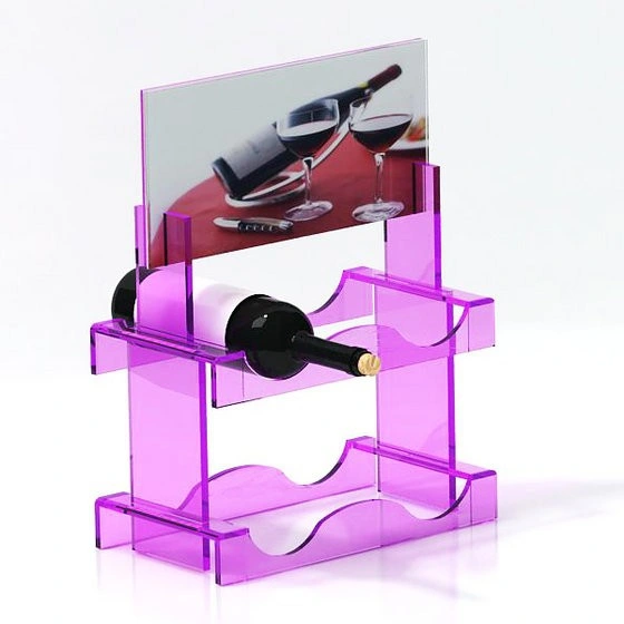 Deluxe Plastic Liquor Store Display Shelf for Bottle Red Wine